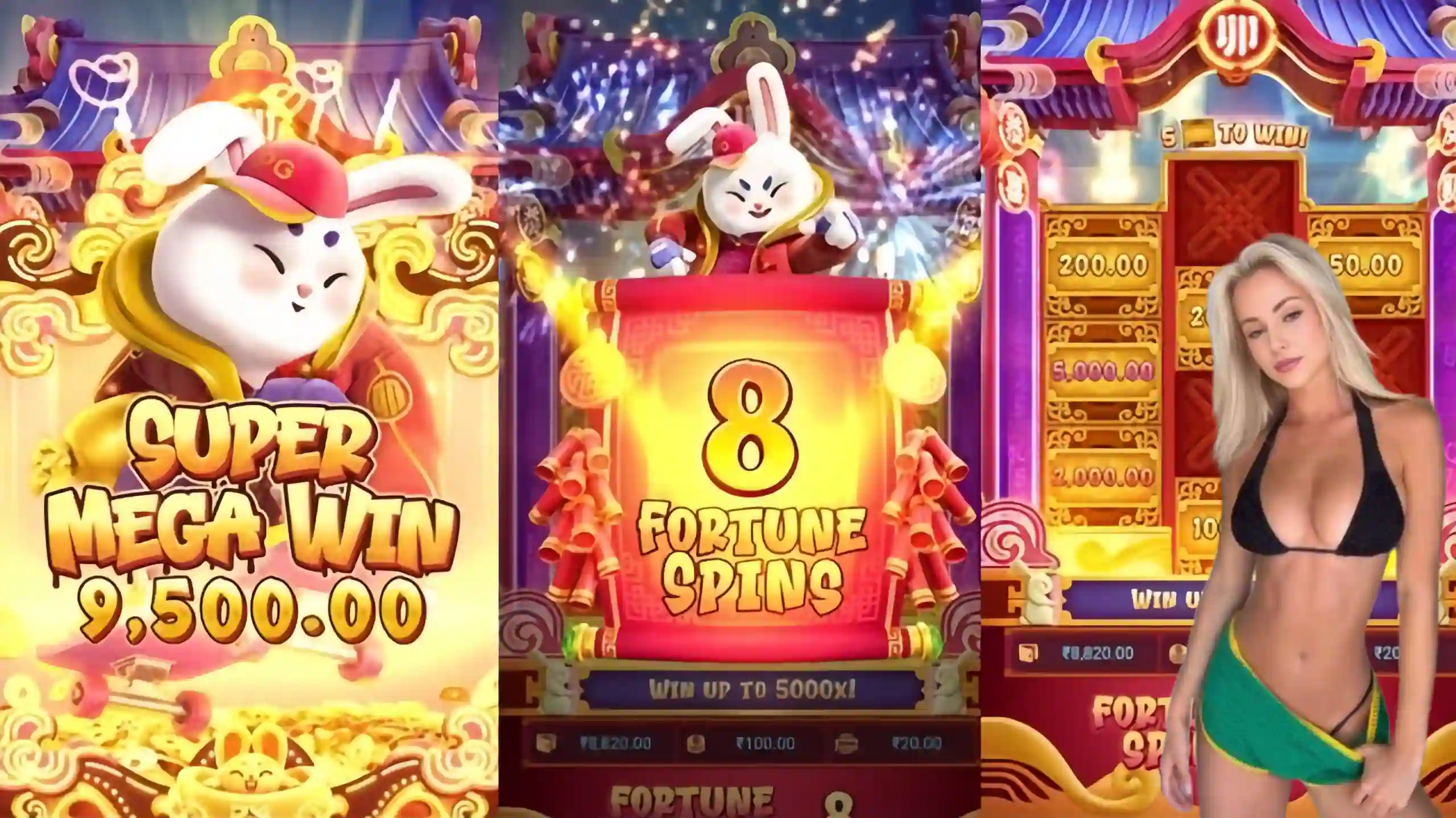 Wild Expansivo Fortune Rabbit 78955 - Coelho Dourado que Expande